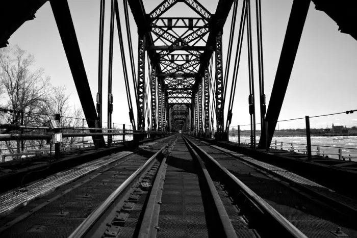 Framed Print : The International Railway Bridge Framed Print : The International Railway Bridge