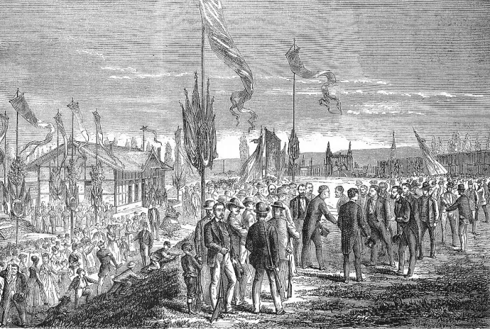 Framed Print : The International Rifle Festival in Strasbourg in 1869, France, Historic, digitally restored reproduction of an original 19th-century artwork, exact original date unknown