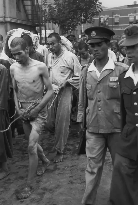 Framed Print : Internees Arrive
