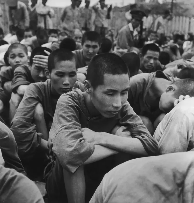 Framed Print : Internees At Busan Framed Print : Internees At Busan