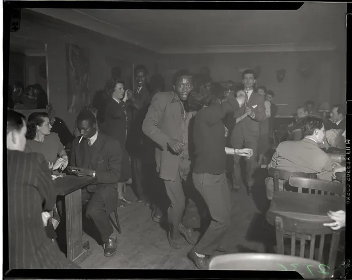 Framed Print : Interracial Night Club In Paris Framed Print : Interracial Night Club In Paris