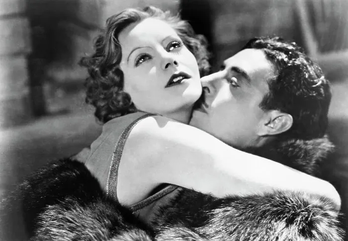 Framed Print : Intimate Movie Scene with Greta Garbo and John Gilbert Framed Print : Intimate Movie Scene with Greta Garbo and John Gilbert