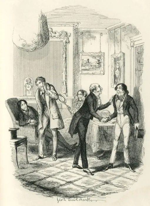 Framed Print : Introductions and gossip in a Victorian house Framed Print : Introductions and gossip in a Victorian house