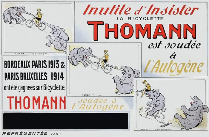 Framed Print : Inutile d'Insister la Bicyclette Thomann Framed Print : Inutile d'Insister la Bicyclette Thomann