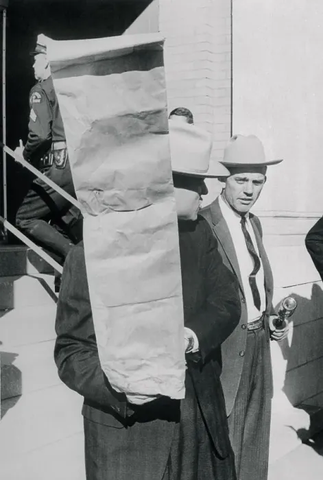 Framed Print : Investigators Removing Evidence from Texas Book Depository Framed Print : Investigators Removing Evidence from Texas Book Depository