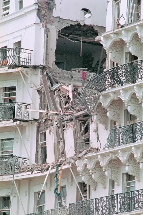 Framed Print : IRA Bombing of Grand Hotel Framed Print : IRA Bombing of Grand Hotel