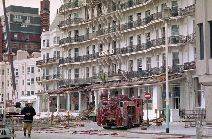 Framed Print : IRA Bombing of Grand Hotel Framed Print : IRA Bombing of Grand Hotel