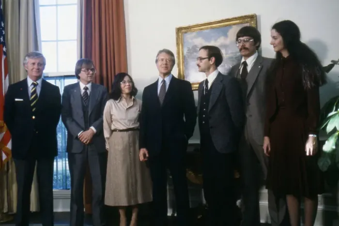 Framed Print : Iranian Hostages and President Carter Framed Print : Iranian Hostages and President Carter