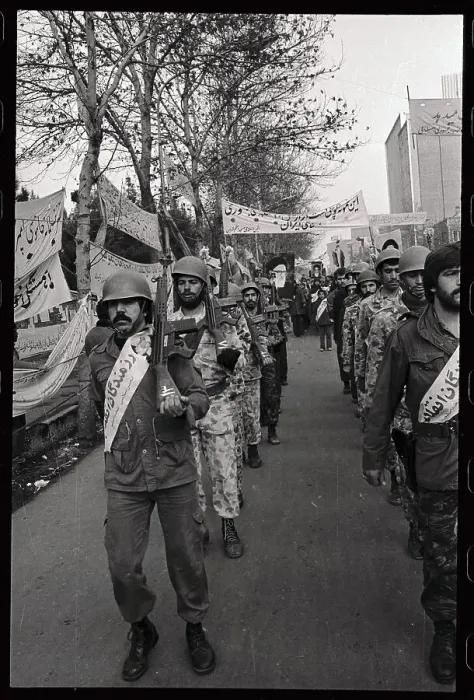 Framed Print : Iranian Soldiers Marching With Rifles Framed Print : Iranian Soldiers Marching With Rifles