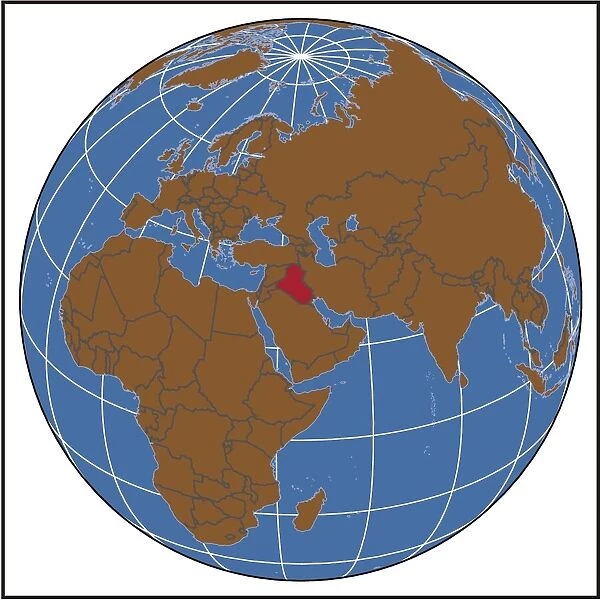 Iraq locator map