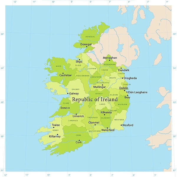 Ireland Vector Map