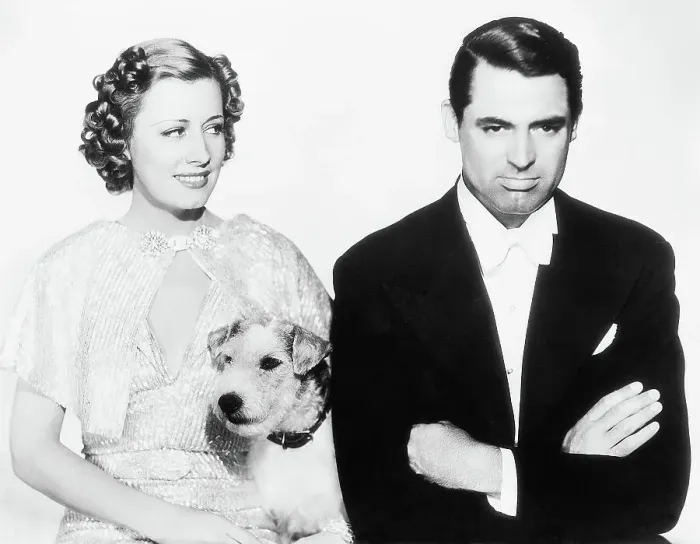 Framed Print : Irene Dunne and Cary Grant with Asta