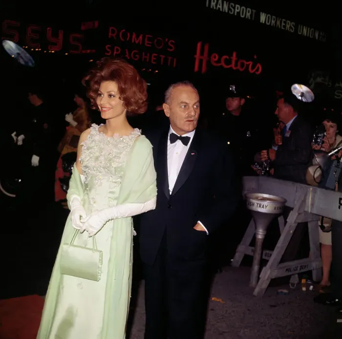 Framed Print : Irina Demich and Darryl F. Zanuck Outside Theater