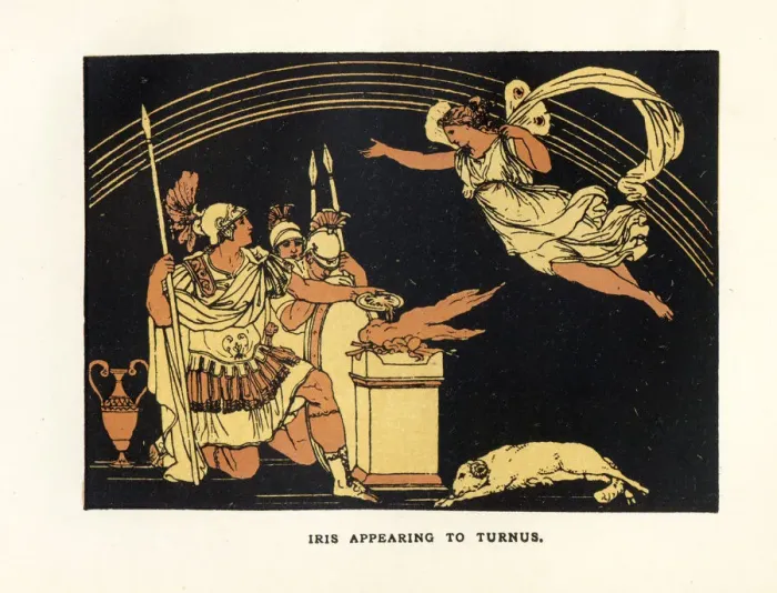 Framed Print : Iris appearing to Turnus Framed Print : Iris appearing to Turnus