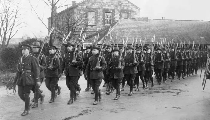 Framed Print : Irish Republican Army Entering Victoria Barracks Framed Print : Irish Republican Army Entering Victoria Barracks