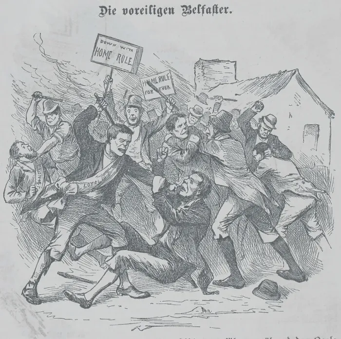 Framed Print : Irishmen Fighting Over the Question of Home Rule Framed Print : Irishmen Fighting Over the Question of Home Rule