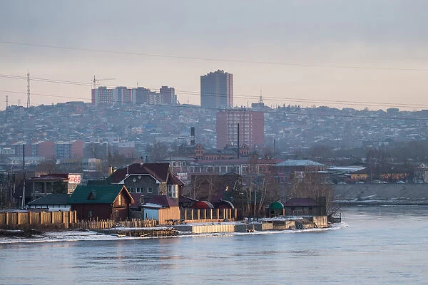 Irkutsk city and Irkut river