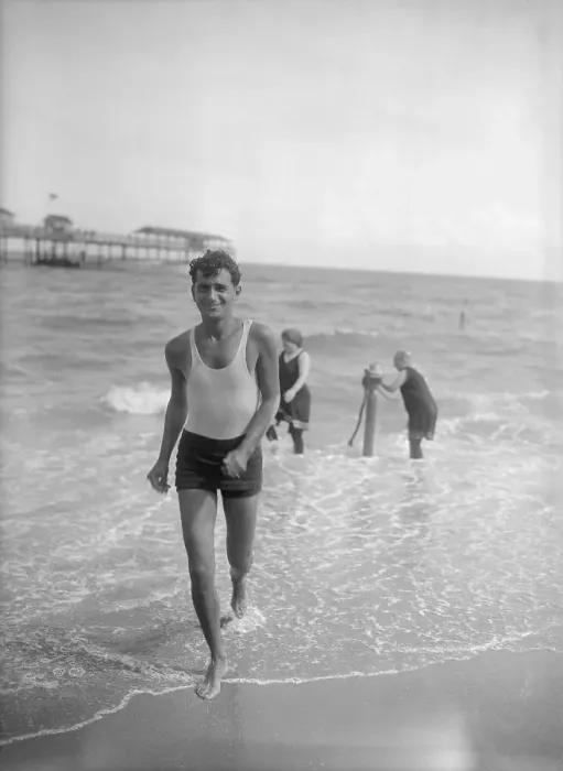 Framed Print : Irving Berlin Running on the Beach Framed Print : Irving Berlin Running on the Beach