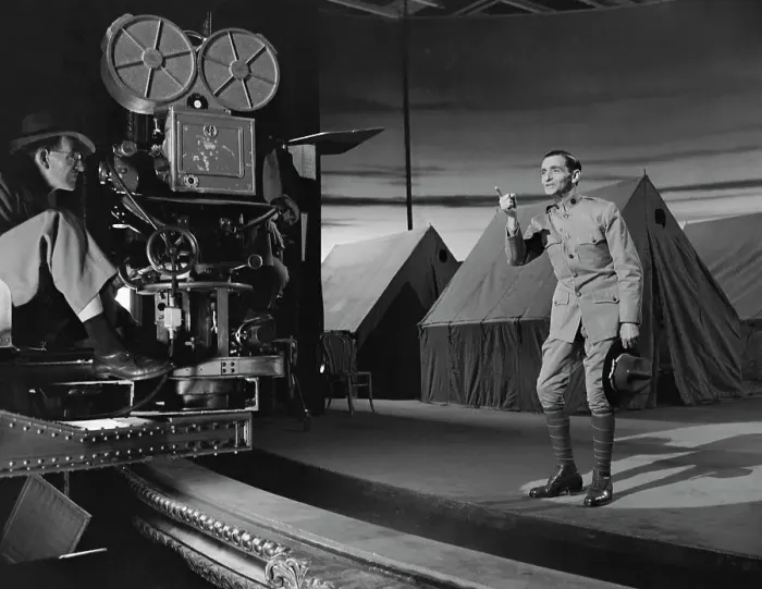 Framed Print : Irving Berlin Standing in Front of Camera Framed Print : Irving Berlin Standing in Front of Camera