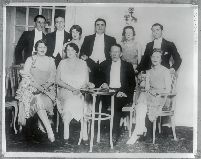 Framed Print : Irving Berlin and Wife with Theater Figures Framed Print : Irving Berlin and Wife with Theater Figures