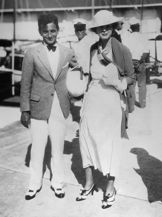 Framed Print : Irving Berlin and Wife During Vacation Framed Print : Irving Berlin and Wife During Vacation