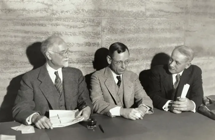 Framed Print : Irving Fisher Sitting with Colleagues Framed Print : Irving Fisher Sitting with Colleagues