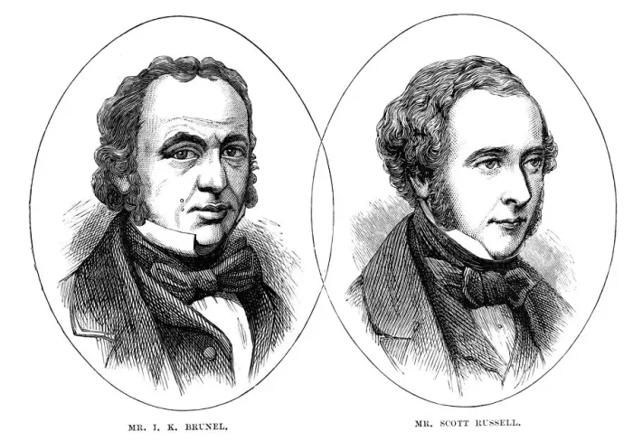 Framed Print : Isambard Kingdom Brunel and John Scott Russell Framed Print : Isambard Kingdom Brunel and John Scott Russell