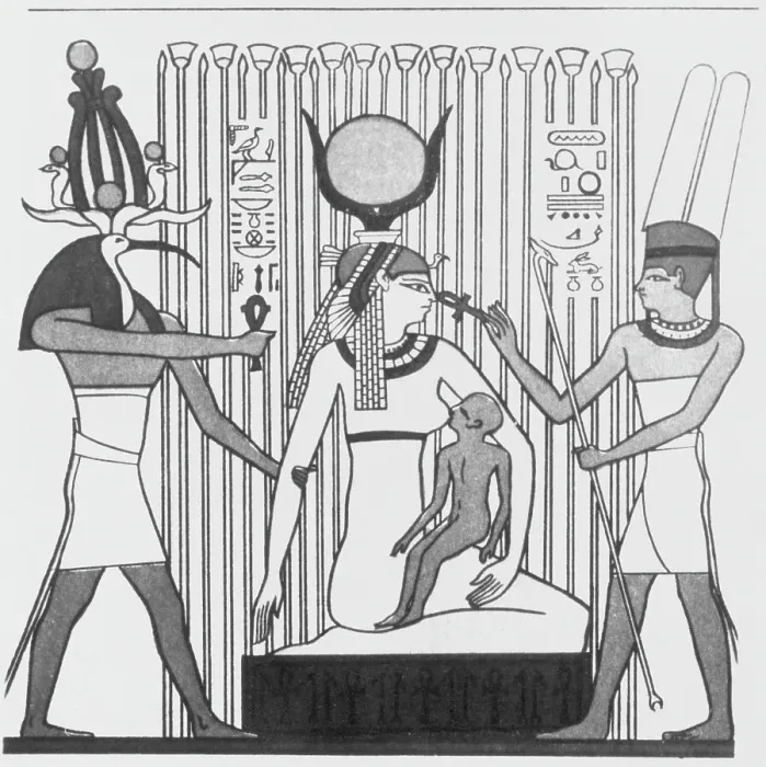 Framed Print : Isis Feeding Horus Framed Print : Isis Feeding Horus