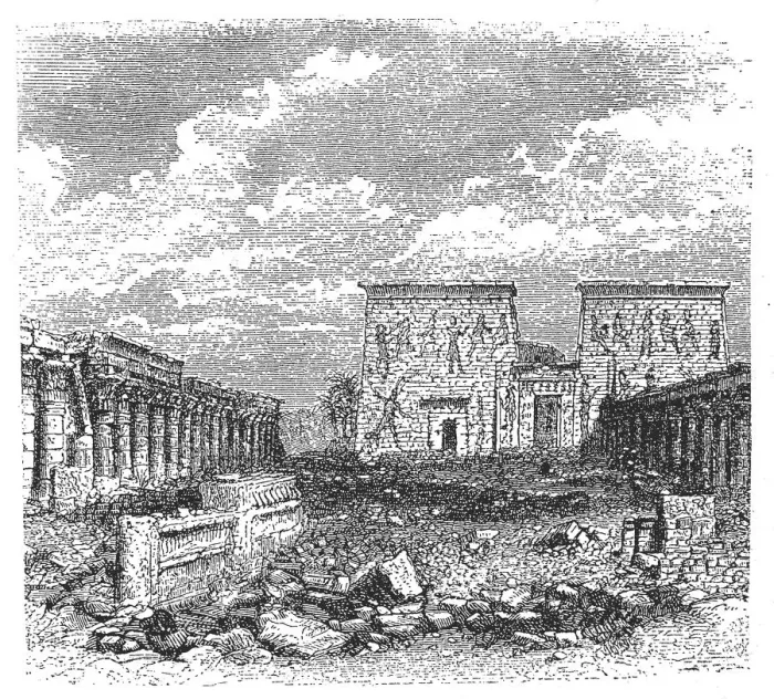 Framed Print : Isis temple from the island of Phila (Egypt)