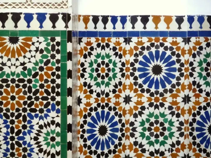 Framed Print : Islamic design at the mausoleum of Moulay Ismail