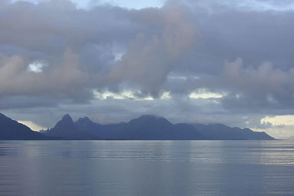 Island mountains at Hadselfjord, Vesteralen, Nordland, Norway
