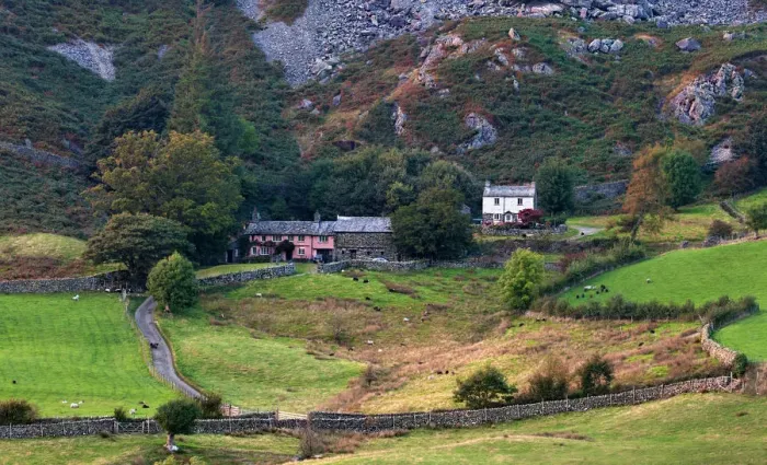 Framed Print : Isolated Cumbrian cottages Framed Print : Isolated Cumbrian cottages