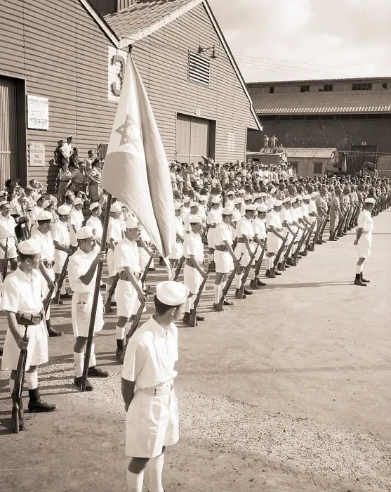 Framed Print : Israeli Navy On Parade 1948 Framed Print : Israeli Navy On Parade 1948