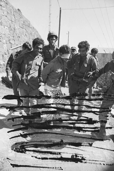Framed Print : Israeli Soldiers Bring In Syrian Prisoner Framed Print : Israeli Soldiers Bring In Syrian Prisoner