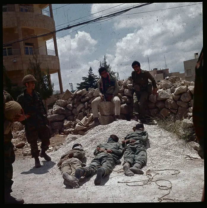 Framed Print : Israeli Soldiers Guarding Jordanian Prisoners Framed Print : Israeli Soldiers Guarding Jordanian Prisoners
