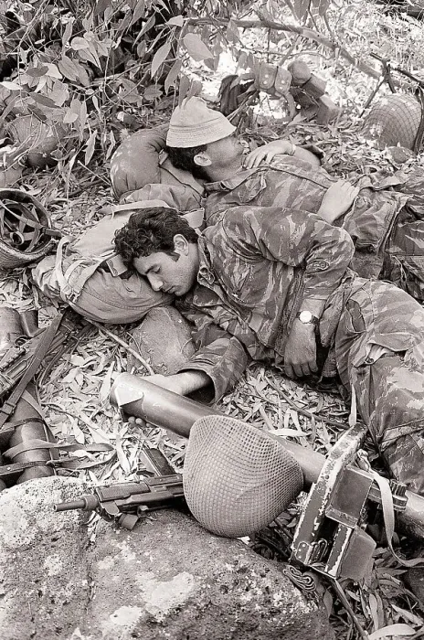 Framed Print : Israeli Troops Resting after Long March Framed Print : Israeli Troops Resting after Long March