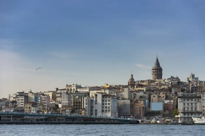 Framed Print : Istanbul city with Galata tower from distance Framed Print : Istanbul city with Galata tower from distance