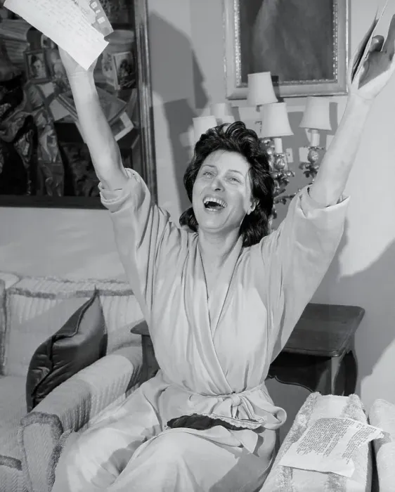 Framed Print : Italian Actress Magnani Waving Her Arms Framed Print : Italian Actress Magnani Waving Her Arms