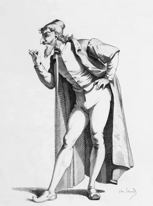 Framed Print : Italian Comedy Figure Pantalone Framed Print : Italian Comedy Figure Pantalone