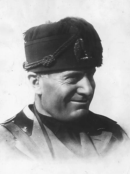Italian dictator Benito Mussolini Portrait 1930