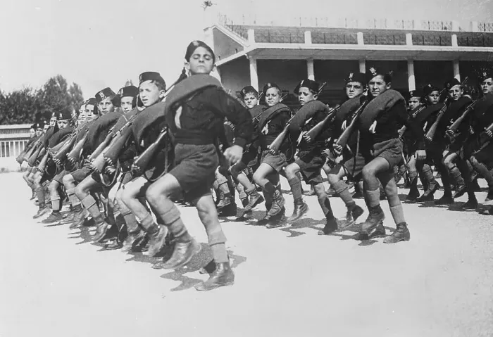 Framed Print : Italian Fascist Youth on Parade 1933 Framed Print : Italian Fascist Youth on Parade 1933