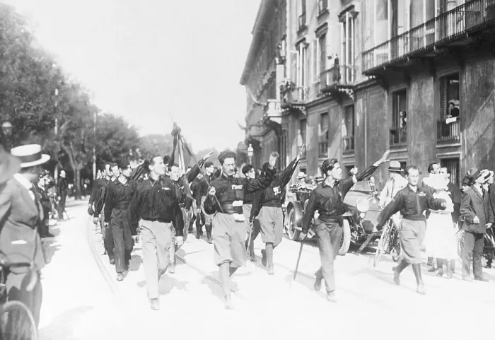 Framed Print : Italian Fascists in 1922