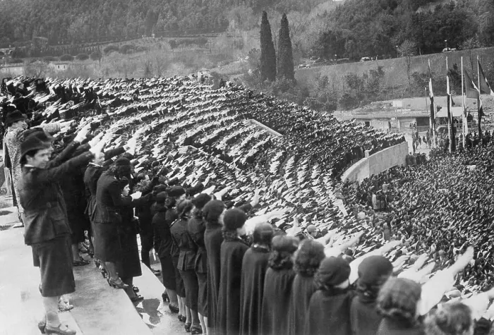 Framed Print : Italian Fascists Rally in Rome Stadium Framed Print : Italian Fascists Rally in Rome Stadium