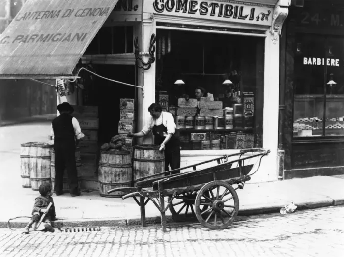 Framed Print : Italian Food Shop