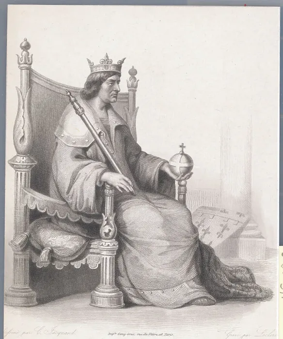 Framed Print : Italian King Charles D'Anjou Framed Print : Italian King Charles D'Anjou