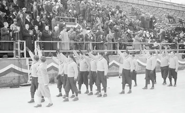 Framed Print : Italian Olympic Athletes Pass Governor's Box Framed Print : Italian Olympic Athletes Pass Governor's Box