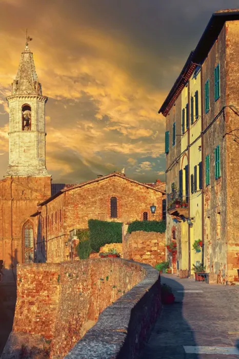Framed Print : Italian town at sunset Framed Print : Italian town at sunset