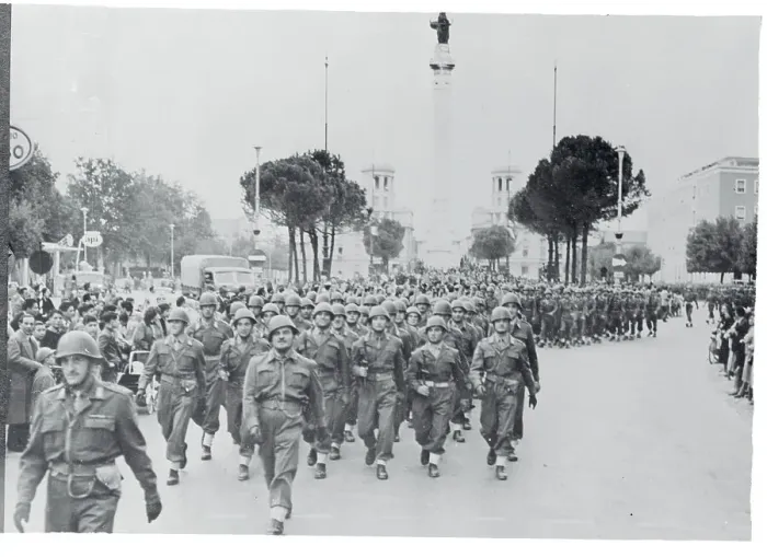 Framed Print : Italian Troops Moving to Trieste Framed Print : Italian Troops Moving to Trieste