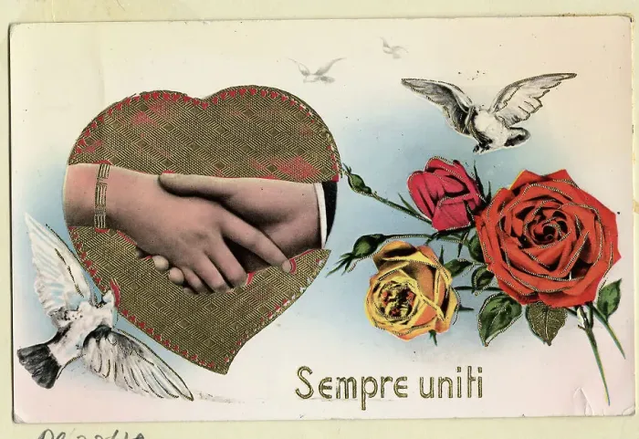 Framed Print : Italian Valentine'S Day Card Framed Print : Italian Valentine'S Day Card