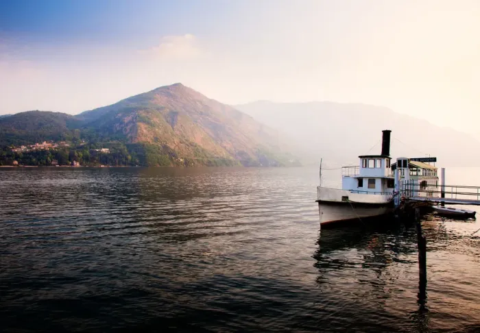 Framed Print : Italy, Lake Como Tranquil